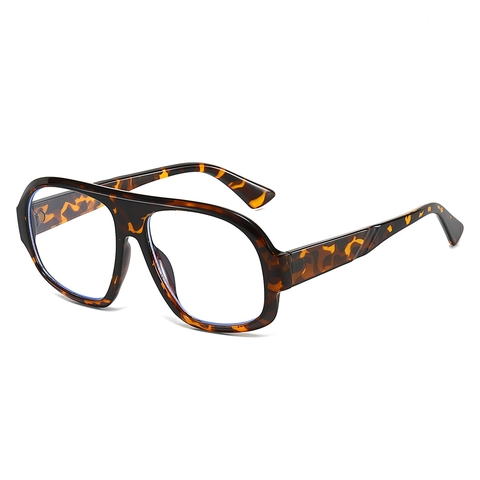 Occhiali Quadrati Oversized Vintage Anti Luce Blu Montatura PC Moda Per Donne Uomini Unisex Decorativi Lenti Chiare