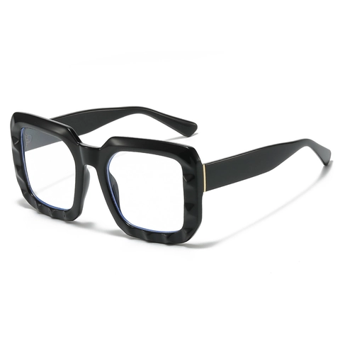 Gafas Anti Luz Azul Cuadradas Grandes Mujeres Marco PC Moda Retro Nerd Gafas Computadora