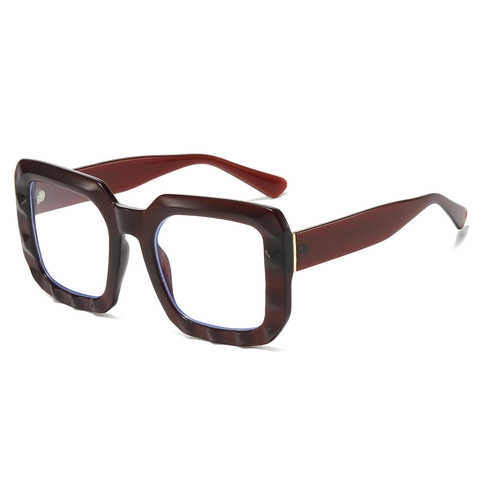 Gafas Anti Luz Azul Cuadradas Grandes Mujeres Marco PC Moda Retro Nerd Gafas Computadora