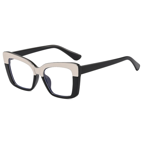 Montature Per Occhiali Quadrati Occhio Di Gatto Retrò Montatura In Metallo PC Anti Luce Blu Occhiali Alla Moda Da Donna