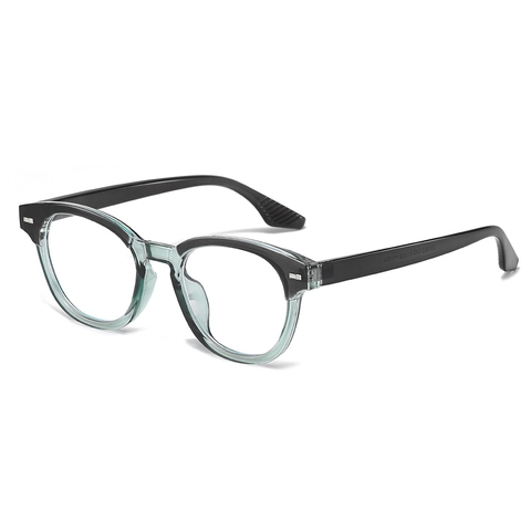 Montature Per Occhiali Ottici Tondi Retro Donna Anti Luce Blu Telaio PC Rivetto Moda Lenti Trasparenti Occhiali Di Tendenza