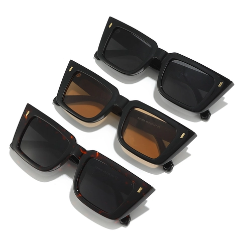 Cat Eye Quadratische Sonnenbrille Retro Mode UV400 Schutz PC Rahmen Luxus Brillen Für Damen Herren