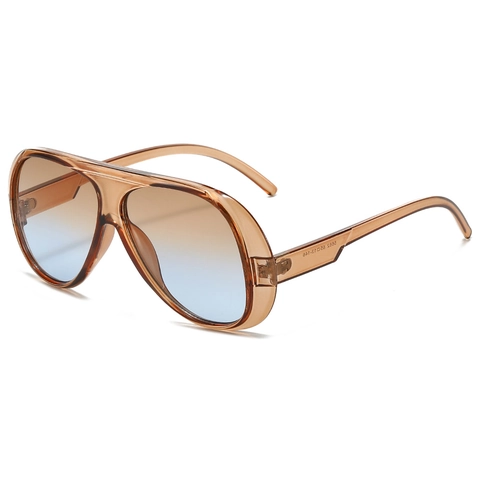 Oversized Pilot Sunglasses PC Frame UV400 Protection Retro Fashion Outdoor Driving Eyewear Unisex Trendy Style