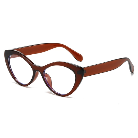 Occhiali Occhio Di Gatto Anti Luce Blu Montatura PC Retrò Spessa Occhiali Ottici Specchio Semplice Uomo Donna
