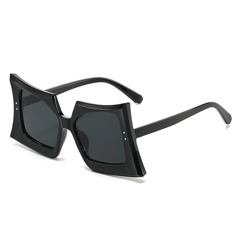Gafas De Sol Cuadradas Grandes Montura Mariposa Irregular PC Protección UV400 Moda Hip Hop Fiesta Mujeres Hombres