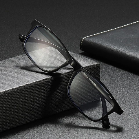 TR90 Square Frame Reading Glasses Anti Blue Light HD Vision Lightweight Eyeglasses For Men Women