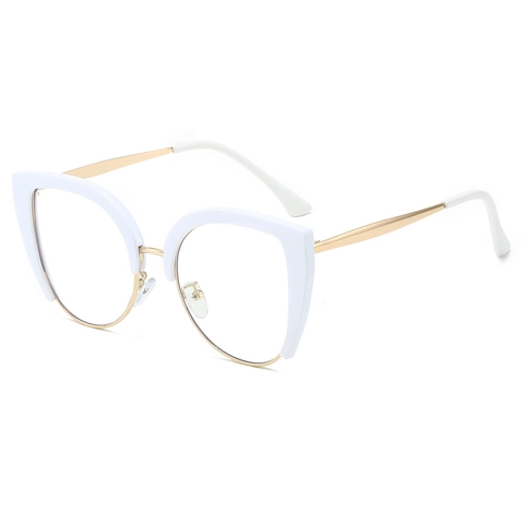 Occhiali Anti Luce Blu Occhio Di Gatto Montatura Metallo PC Vintage Retro Moda Per Donna Antiriflesso UV400