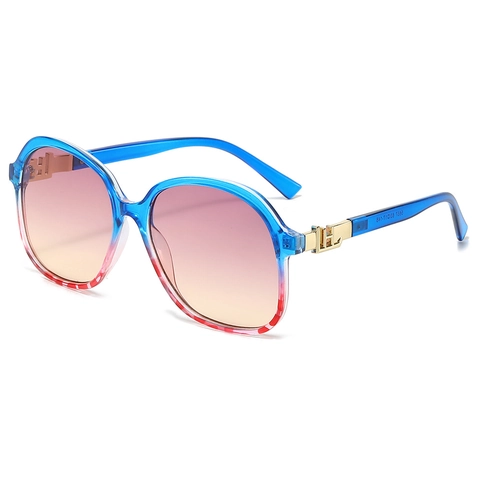 Women Oversized Square Sunglasses Gradient Lens Fashion Plastic Metal Frame UV400 Protection Outdoor Travel Trendy Chic