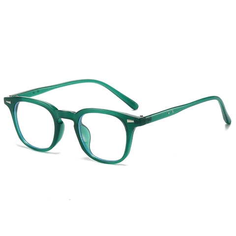 Retro Square Blue Light Blocking Glasses PC Frame Rivet Decorative Computer Eyewear For Women Men