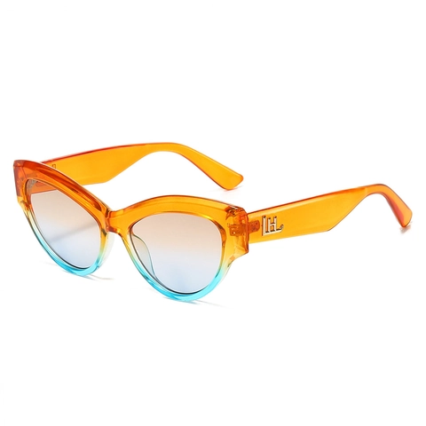 Occhiali Da Sole Retro Occhi Di Gatto Oversize Protezione UV400 Lenti Sfumate Montatura In PC Alla Moda Per Donna Uomo