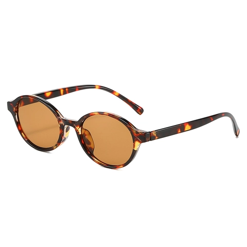Vintage Ovale Zonnebril Retro Pc Frame Lichtgewicht UV Bescherming Trendy Brillen Voor Dames En Heren