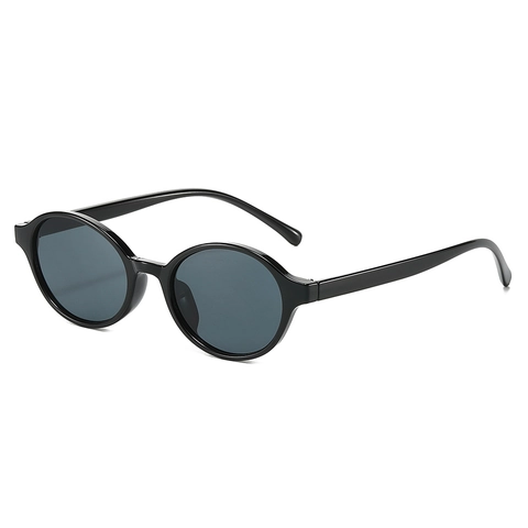 Vintage Ovale Zonnebril Retro Pc Frame Lichtgewicht UV Bescherming Trendy Brillen Voor Dames En Heren