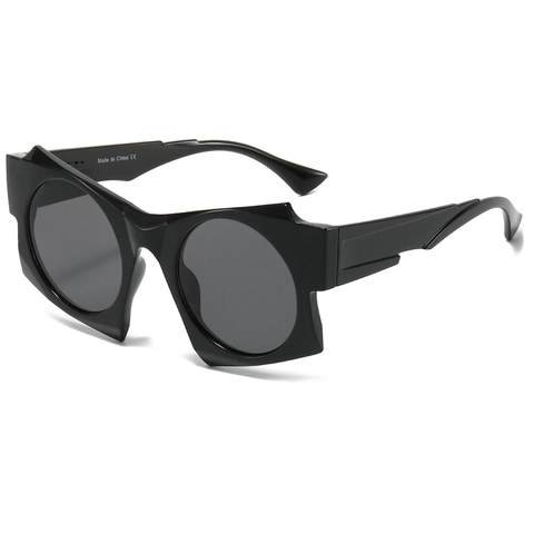 Irregular Sunglasses PC Geometric Thick Frame UV400 Protection Streetwear Hip Hop Party Accessory Unisex Fashion Eyewear