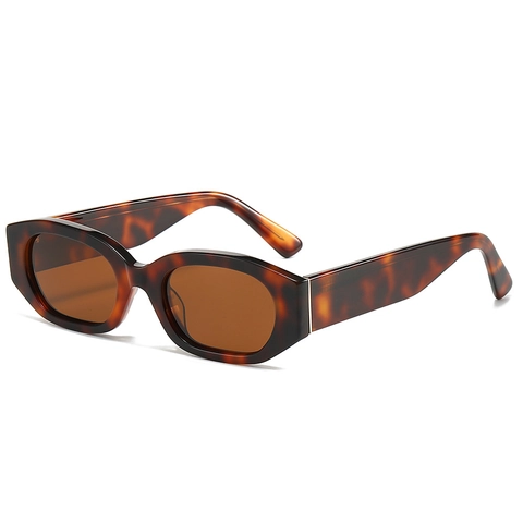 Gafas De Sol Retro Con Montura Irregular De Acetato Protección UV400 Moda Patrón Mármol Carey Hip Hop Para Mujeres Hombres