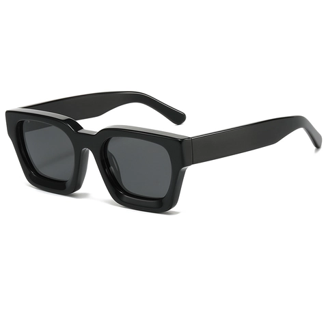 Lunettes De Soleil Carrées Monture Acétate Verres TAC UV400 Polarisées Rétro Surdimensionnées Tendance Hommes Femmes