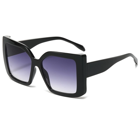 Rectangle Square Sunglasses Big Frame PC UV400 Protection Fashion Retro Color Blocking Eyewear For Men Women