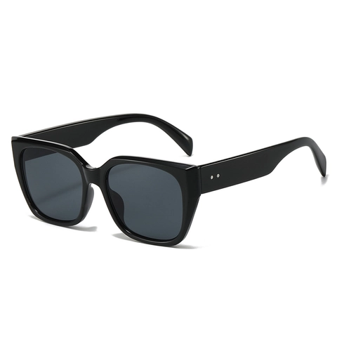 Fashion Square Sunglasses Large Frame PC Frame AC Lens UV400 Retro Vintage Streetwear Eyewear Unisex