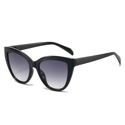 Occhiali Da Sole Occhio Di Gatto Montatura PC Lenti Sfumate Protezione UV400 Vintage Retrò Montatura Grande Moda Per Donne