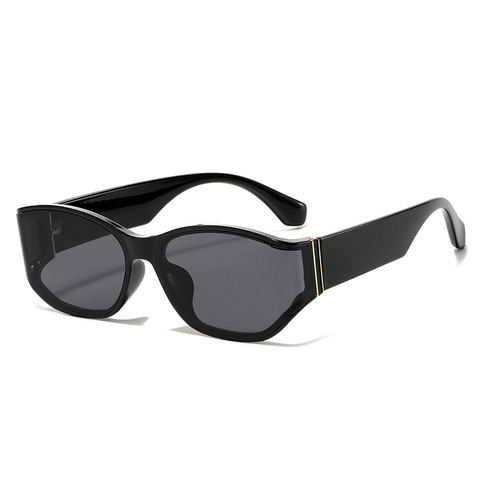 Lunettes De Soleil Carrées Protection UV400 Monture PC Large Rectangle Rétro Tendance Hip Hop Pour Femmes Hommes