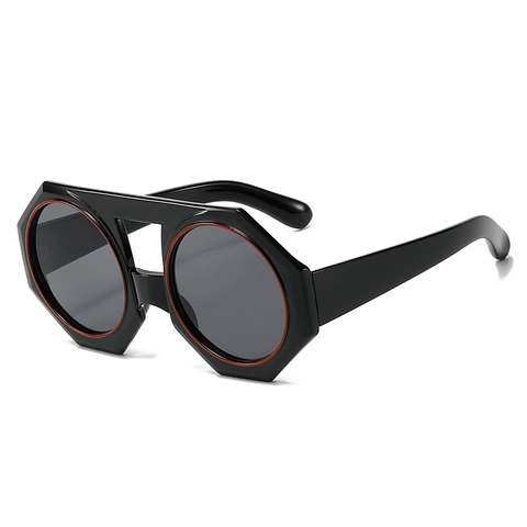Octagonal Oversized Sunglasses Women Men Geometric PC Frame UV400 Protection Retro Fashion Candy Color Eyewear