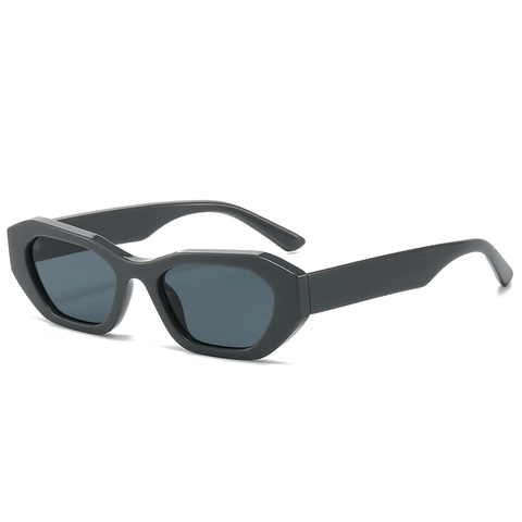 Irregular Small Frame Sunglasses Geometric PC Frame UV400 Protection Retro Hip Hop Trendy Sun Glasses