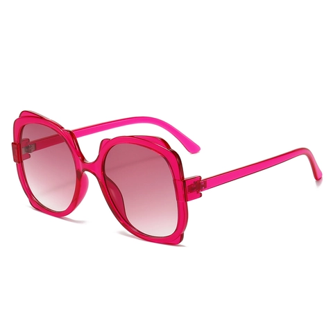 Oversize-Sonnenbrille Im Schmetterlingsdesign PC-Rahmen UV400 Verlaufsgläser Retro-Modebrille Unisex