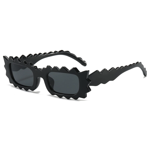 Gafas De Sol Montura Irregular Zigzag PC Protección UV400 Moda Streetwear Estilo Y2K Para Mujeres Hombres