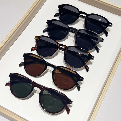 Gafas De Sol Polarizadas Ovaladas Retro Protección UV400 Vintage Oversize Montura De PC Lente TAC Moda Para Hombre Mujer