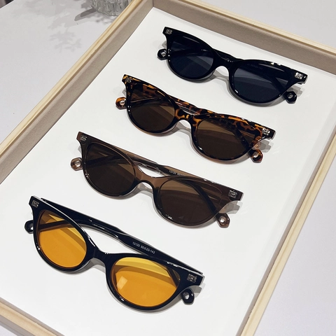 Occhiali Da Sole Cat Eye Alla Moda Per Donna E Uomo Protezione UV400 Montatura In PC Lente AC Stile Retro Hip Hop Punk