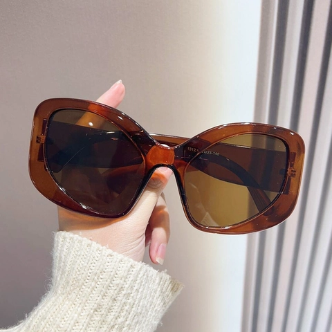 Oversized Y2K Cat Eye Sunglasses For Women Men Retro Thick Frame Colorful Lenses Fashion Decorative Sun Glasses For Party
