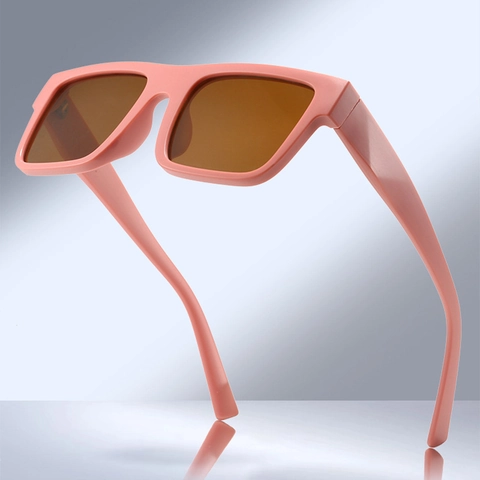 Square Sunglasses PC Frame AC Lenses UV400 Protection Anti-Glare For Driving Travel Retro Oversized Trendy Unisex Eyewear