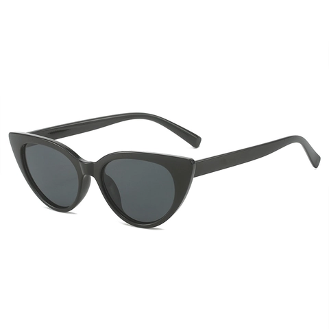 Occhiali Da Sole Cat Eye Montatura Plastica Lente AC Protezione UV400 Retrò Cornice Grande Moda Donne Viaggio Accessorio