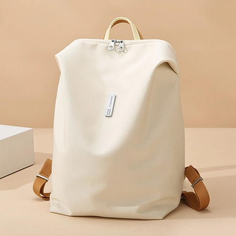 Zaino Casual Tessuto Oxford Impermeabile Grande Capacità Viaggio Pendolare Borsa Per Laptop Stile Studente Minimalista