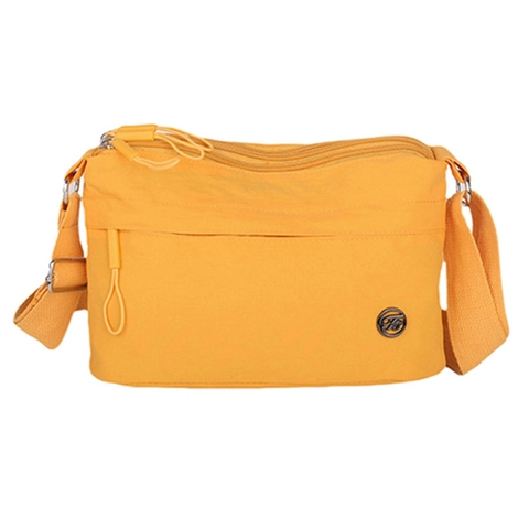 Women Crossbody Bag Lightweight Nylon Water Resistant Multi Pocket Shoulder Messenger Purse Casual Minimalist Solid