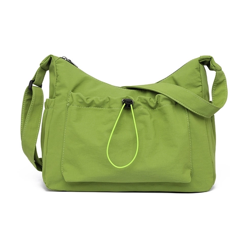 Minimalistische Umhängetasche Oxford Tuch Große Kapazität Kordelzug Tasche Lässige Schultertasche Für Frauen