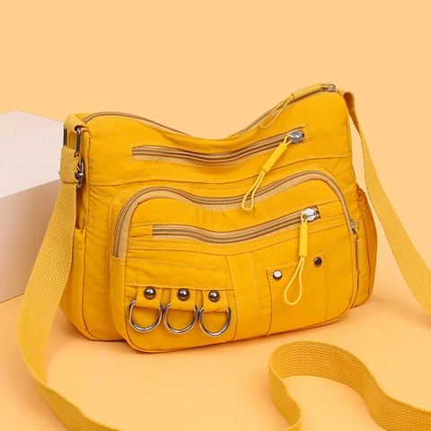 Borsa A Tracolla In Nylon Tasche Multiple Impermeabile Grande Capacità Borsa A Spalla Casual Per Donna