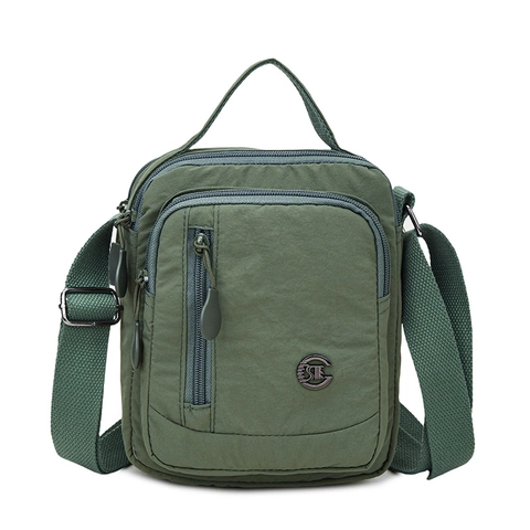 Nylon Crossbody Tas Dames Waterdicht Meerdere Zakken Schoudertas Casual Reizen Lichtgewicht Kleine Vierkante Handtas