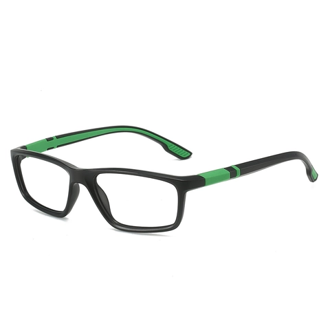 Montura Per Occhiali Da Vista Rettangolari Moda Anti Luce Blu PC Silicone Sport Protezione Occhi Per Uomo Donna