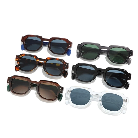 Retro Square Sunglasses UV400 Protection PC Frame Fashion Outdoor Eyewear For Men And Women