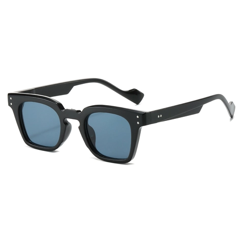 Lunettes De Soleil Carrées Rétro Monture PC Protection UV400 Doubles Rivets Mode Pour Hommes Femmes Conduite Extérieure