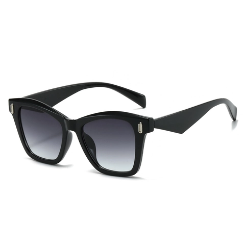 Occhiali Da Sole Cat Eye Retro Quadrati Montatura PC Protezione UV400 Lenti Sfumate Moda Tendenza Donna Uomo