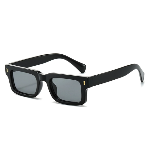Fashion Square Sunglasses Retro Rectangle PC Frame UV400 Protection Thick Frame Minimalist Outdoor Eyewear For Men Women