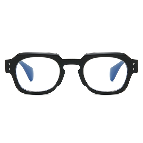 Square Anti-Blue Light Glasses Retro Thick Frame Fashion Eyeglasses For Men And Women UV400 Protection PC Frame