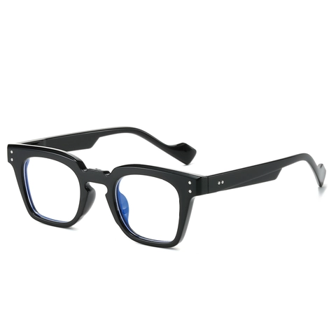 Retro Square Glasses Frame PC Anti Blue Light Clear Lens Business Fashion Unisex Optical Eyewear