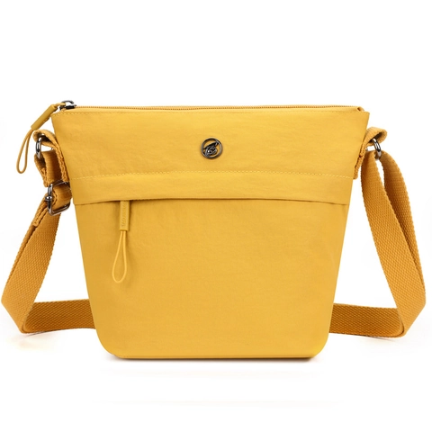 Bolso Bandolera Mujer Nylon Impermeable Multi Bolsillo Ligero Correa Ajustable Minimalista Casual Cubo Bolso De Hombro