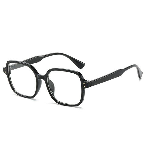 Montature Per Occhiali Quadrati Retro Occhiali Anti Luce Blu Lenti Chiare Montatura PC Moda Rivetto Per Uomini Donne