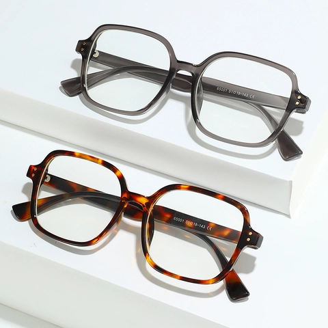 Montature Per Occhiali Quadrati Retro Occhiali Anti Luce Blu Lenti Chiare Montatura PC Moda Rivetto Per Uomini Donne