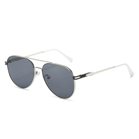 Gafas de Sol de Aviador Clásicas UV400 Montura de Metal Vintage Marco Grande Piloto Protección Solar Hombre Mujer
