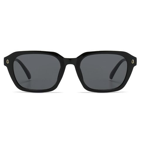 Lunettes De Soleil Carrées Rétro Grande Monture Protection UV400 Monture PC Verre AC Mode Extérieur Conduite Femmes Hommes