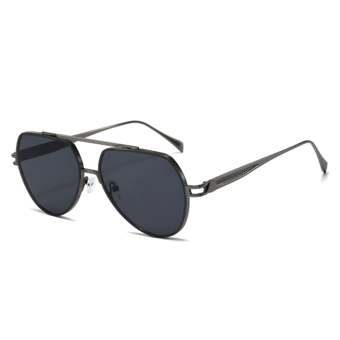 Aviator Sunglasses For Men Women Retro Double Bridge Metal Frame UV400 Protection Vintage Fashion Outdoor Travel Eyewear